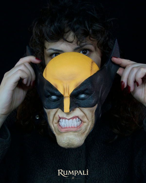 92 Marvel Wolverine Duvar Büstü Figürü - 14K Reçine, El Boyaması Sipariş Üzerine Özel Duvar Dekoru